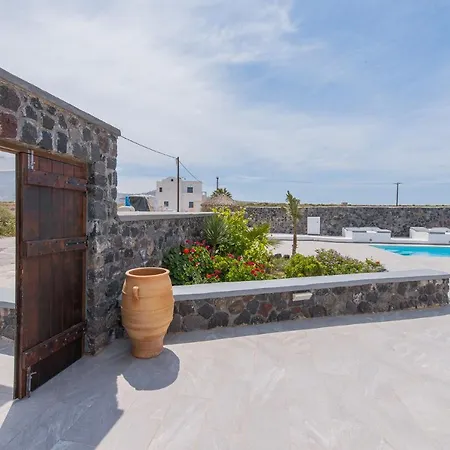 Golden Sunrise In Santorini Kamári